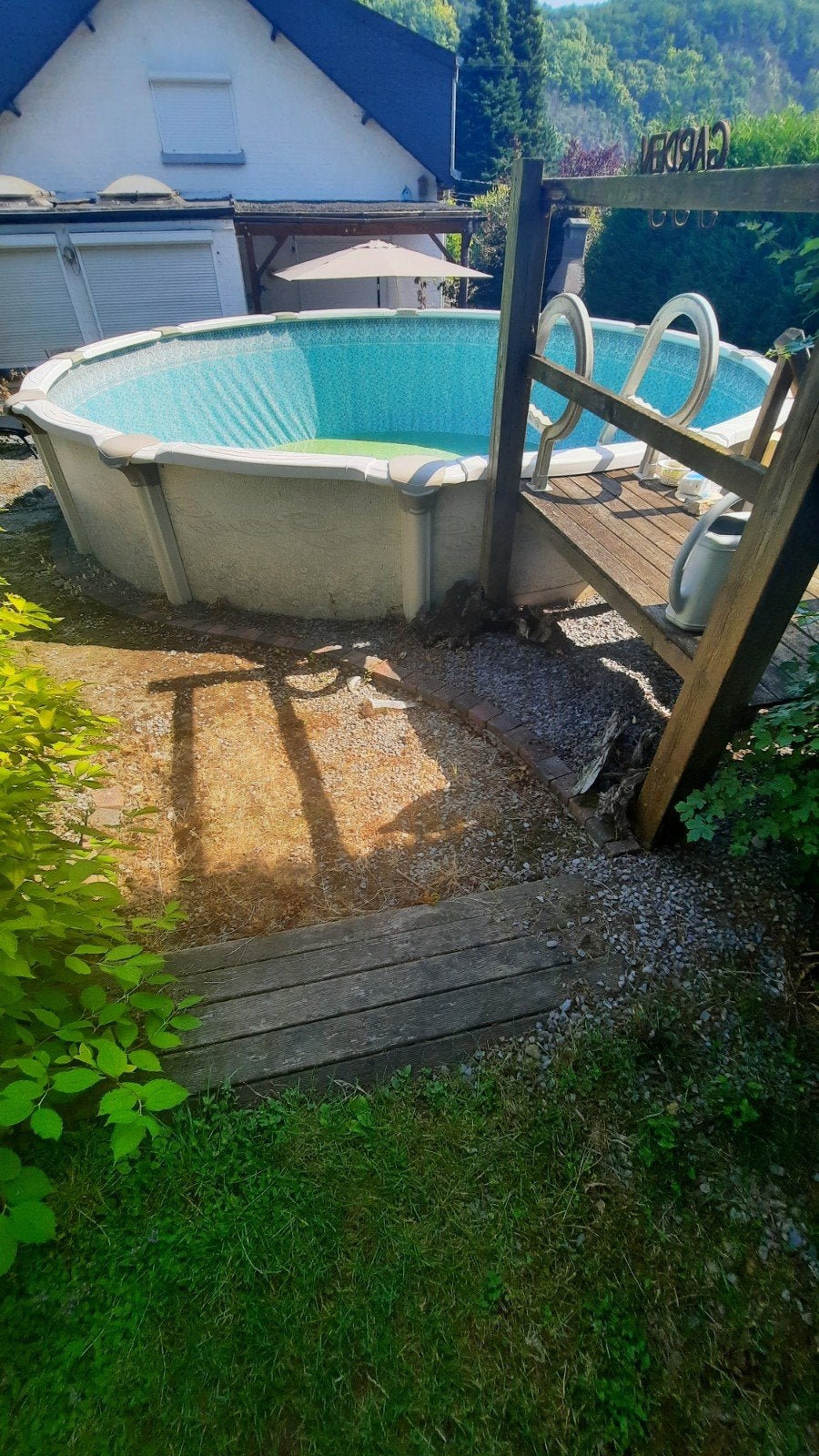 Piscine hors sol vogue 5m49, Enlèvement