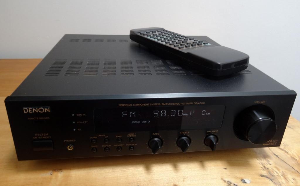 Ampli-tuner Hi-Fi Denon DRA-F100 + Télécommande d'origine, Audio, Tv en Foto, Versterkers en Ontvangers, Gebruikt, Denon, Ophalen of Verzenden