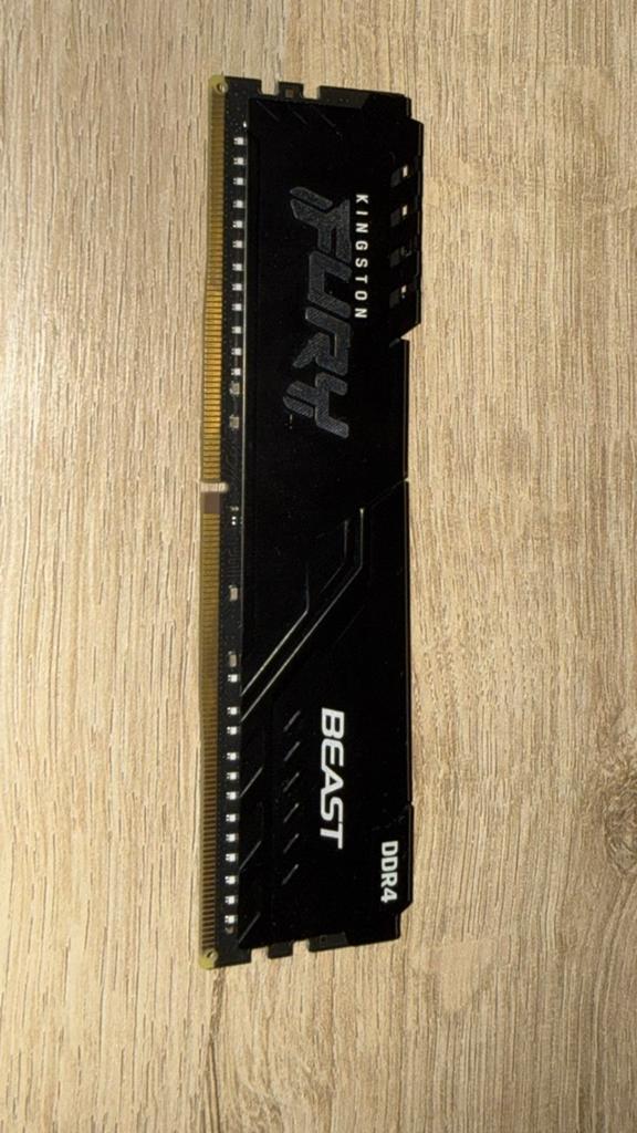Kingston Fury Beast 16*1 GB RAM, Computers en Software, RAM geheugen, DDR4, Nieuw, Ophalen of Verzenden, Desktop