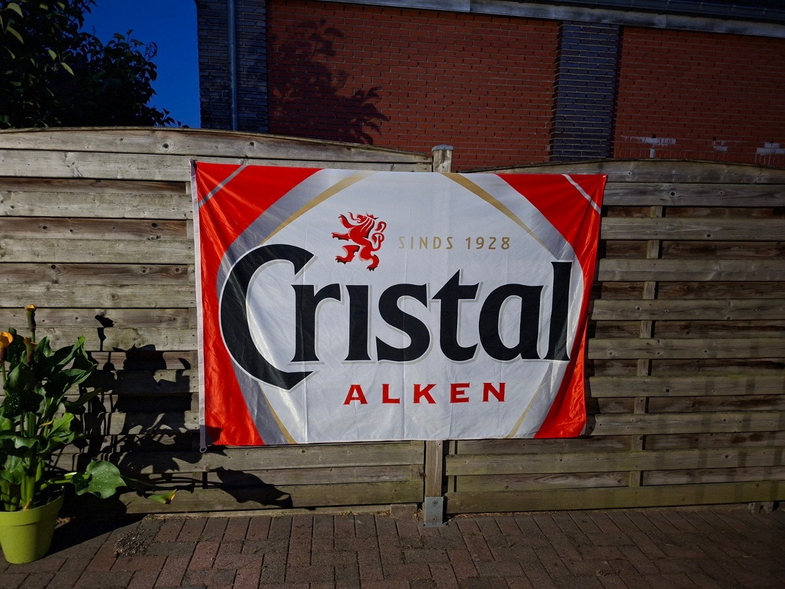 Cristal Alken nieuwe vlag nr 3, Verzamelen, Ophalen of Verzenden, Nieuw, Reclamebord