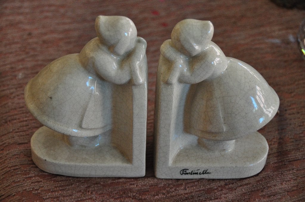 Art Deco - boeksteunen - Fontinelle, Ophalen of Verzenden