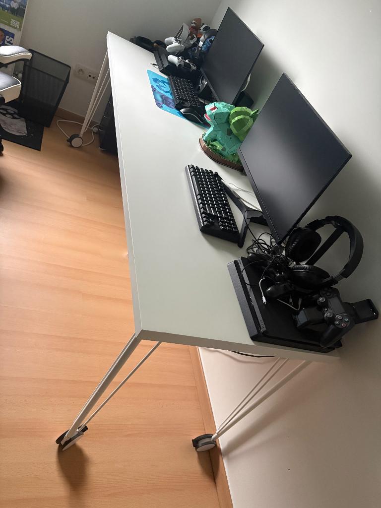 Bureau, Ophalen, Gebruikt, Wit, Gamingbureau