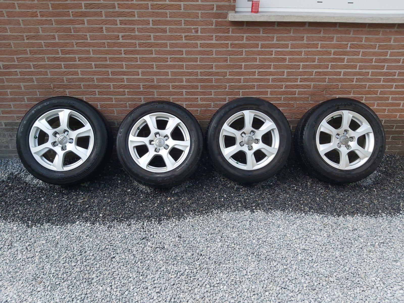 originele nette audi velgen met winterbanden, Auto-onderdelen, Banden en Velgen, Ophalen, Gebruikt, 16 inch, Banden en Velgen
