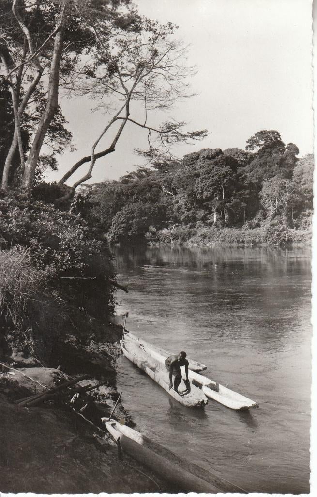 Postkaart Congo - Prauw op de Kasaï, Verzamelen, Ophalen of Verzenden, 1940 tot 1960, Ongelopen, Buiten Europa