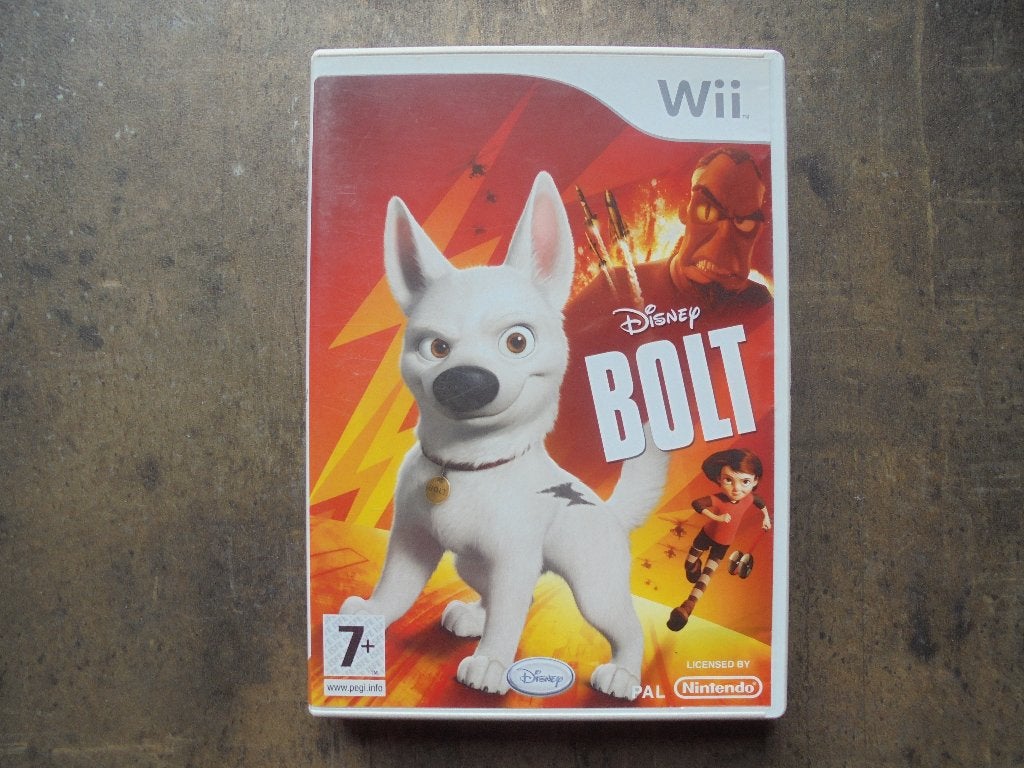 Disney Bolt voor Wii (zie foto's) II, Consoles de jeu & Jeux vidéo, Jeux | Nintendo Wii, Enlèvement ou Envoi, 1 joueur, À partir de 7 ans