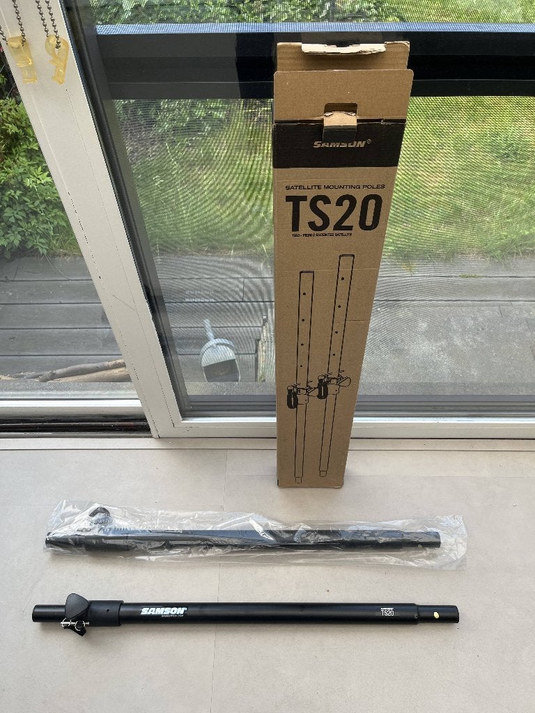 Samson TS20 set van twee tussenpalen voor PA luidspreker, Overige typen, Zo goed als nieuw, Minder dan 60 watt, Ophalen