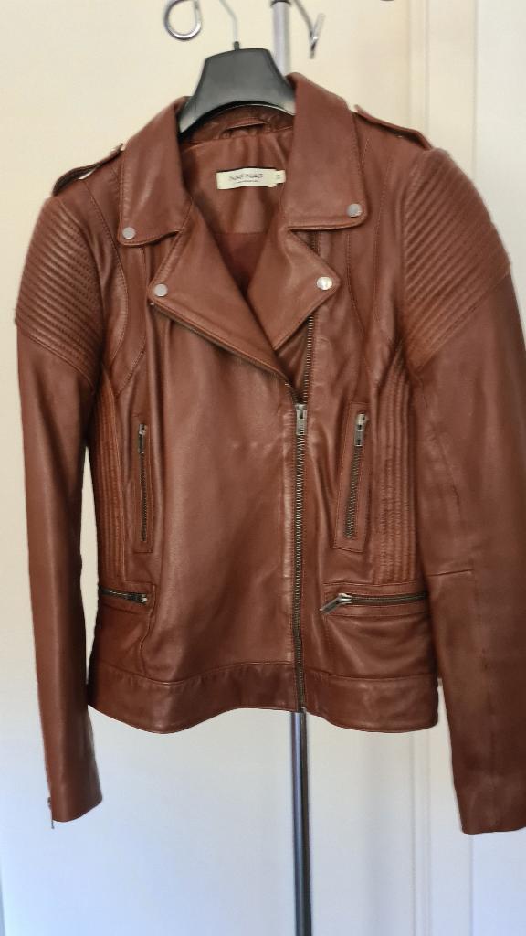 Perfecto en cuir, Neuf, Taille 38/40 (M), Brun, Enlèvement