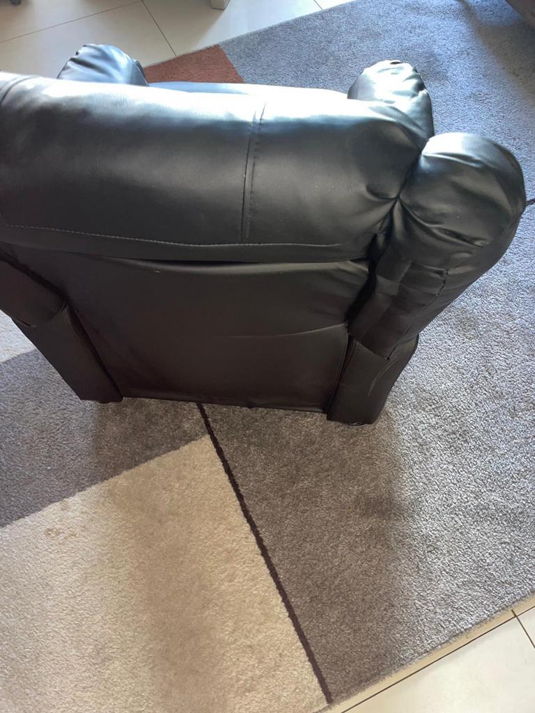 Relaxzetel  elektrisch bruin  met rugmassage, Ophalen, Gebruikt, Eenpersoons