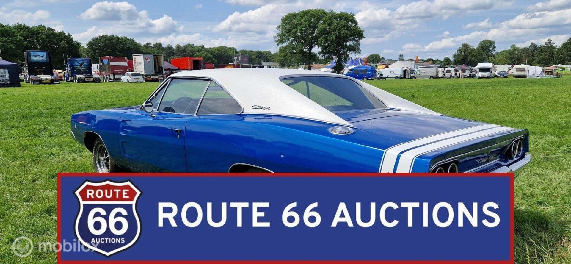Dodge Charger R/T | 1968 | Route 66 Auctions, Achat, Entreprise, Boîte manuelle, Autre carrosserie
