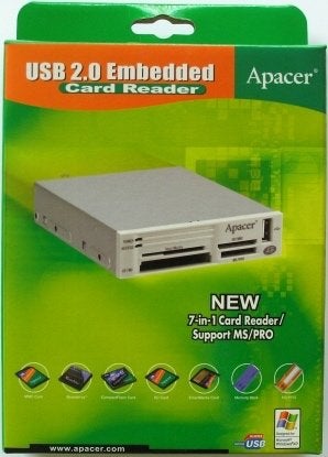 Apacer USB 2.0 Embedded Card Reader (7-in-1), Ophalen of Verzenden, Nieuw