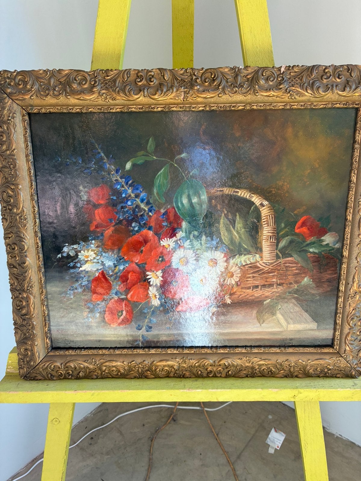 R. Haarhaus, Antiquités & Art, Enlèvement ou Envoi, Peinture à l'huile, Fleurs