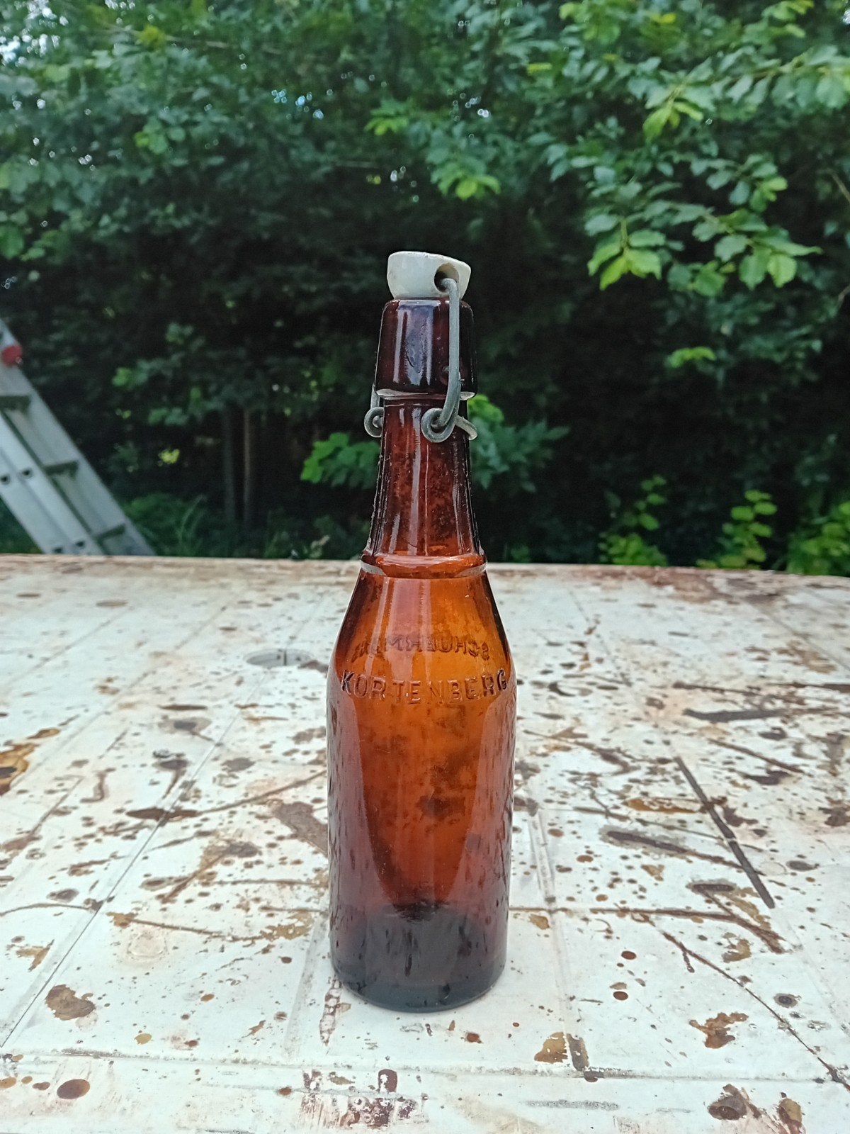Oude vintage bierfles brouwerij Schuermans Kortenberg, Verzamelen, Biermerken, Ophalen of Verzenden