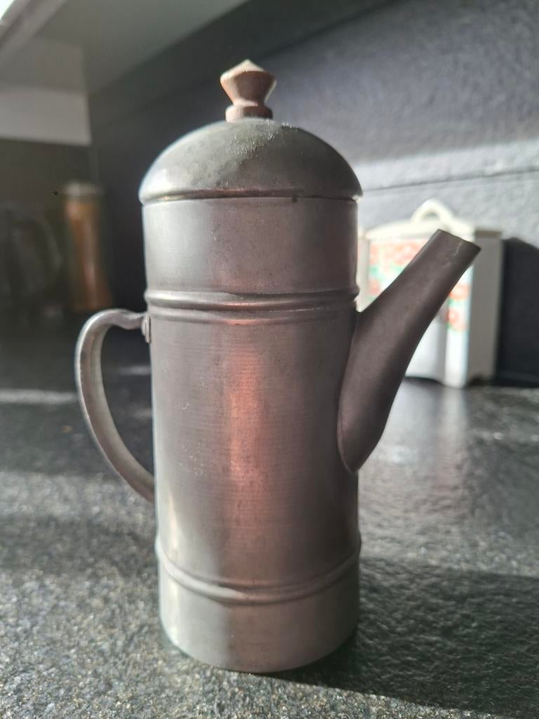 Koffiekan (vintage - decoratie), Antiek en Kunst, Antiek | Tin, Ophalen