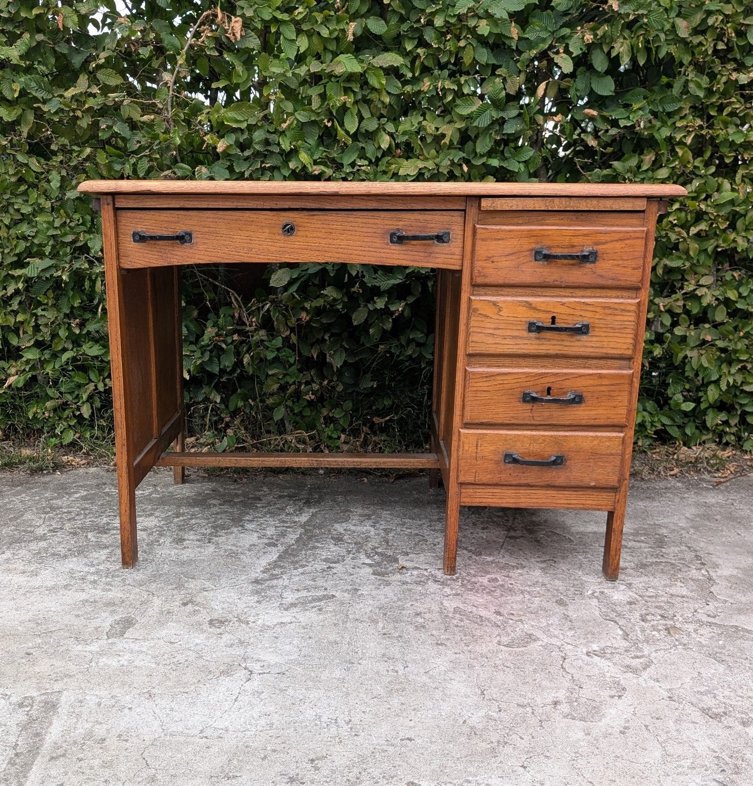 Toffe vintage bureau, Ophalen, 110 cm, Hout, 68 cm
