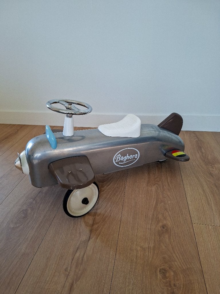 Baghera Speedster Avion loopvliegtuig / loopauto (metaal), Kinderen en Baby's, Speelgoed | Buiten | Voertuigen en Loopfietsen
