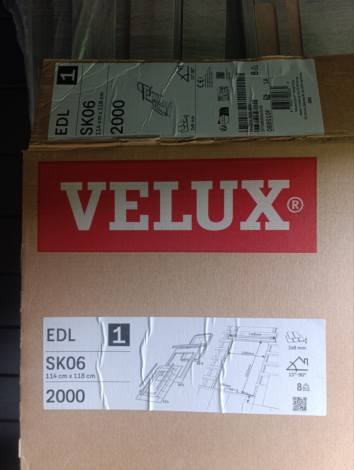 VELUX EDL SK06 2000 DAKGOOT, Doe-het-zelf en Bouw, Ophalen of Verzenden, Nieuw
