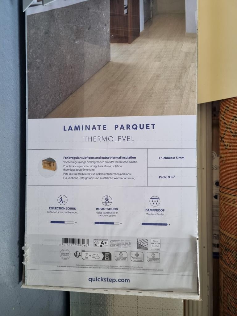 Thermolevel ondervloer, Enlèvement