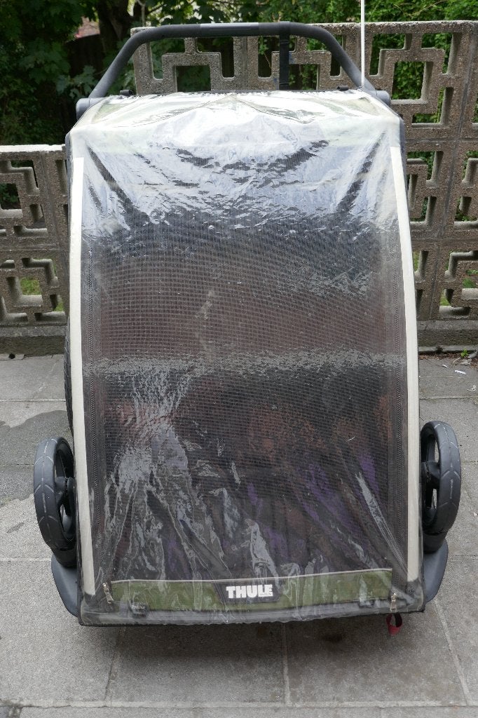 Fietskar Thule chariot cab2 goede staat, Fietsen en Brommers, Ophalen, Gebruikt, Kinderkar, Thule