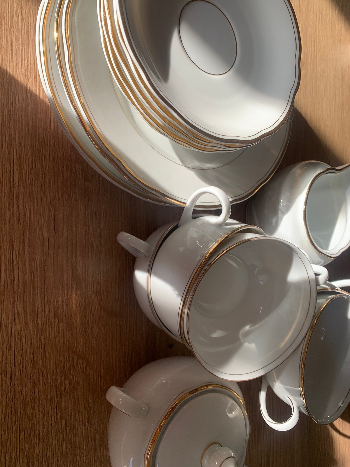 Porselein koffieservies, Enlèvement, Comme neuf, Porcelaine