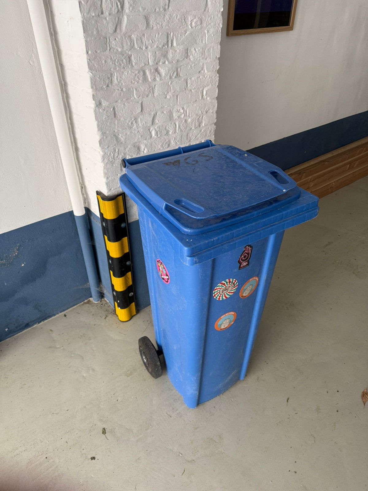 Blauwe container, Doe-het-zelf en Bouw, Ophalen