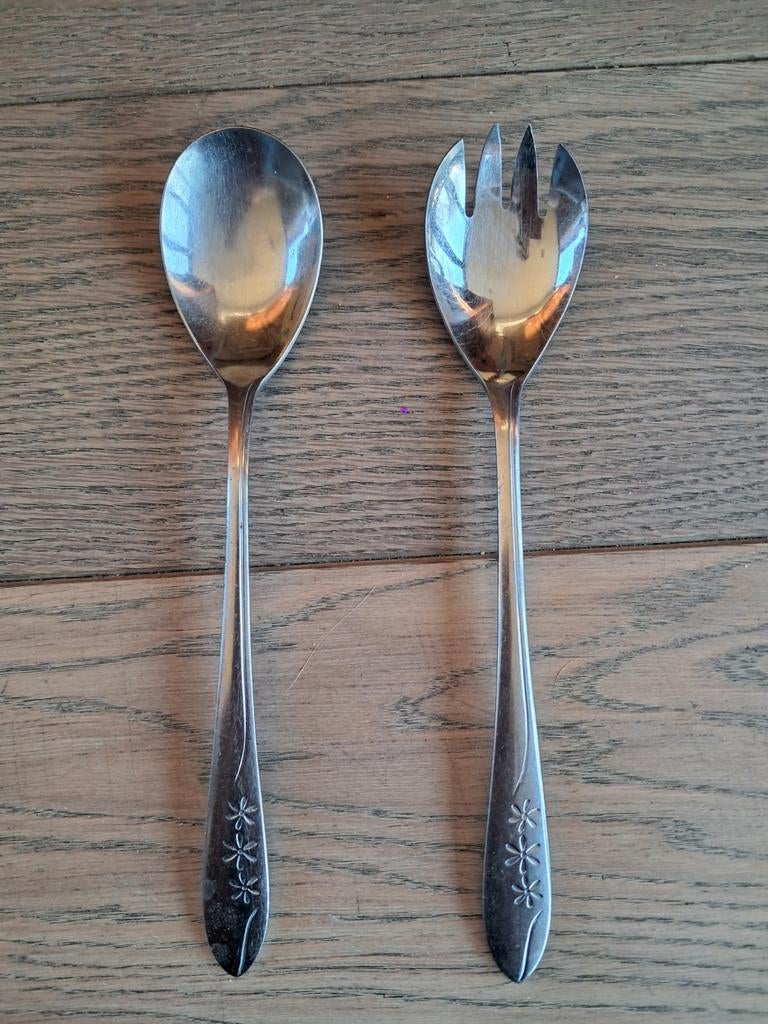 Retro slabestek 3 bloemetjes, Antiek en Kunst, Ophalen of Verzenden