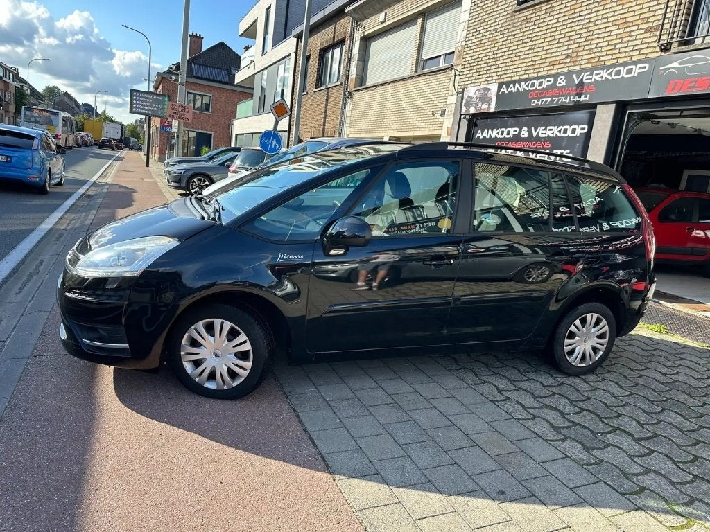 Citroen Grand C4 Picasso 1.6i 7-zitplaatsen 85000 km autopas, Auto's, Zwart, Bedrijf, Handgeschakeld, Onderhoudsboekje