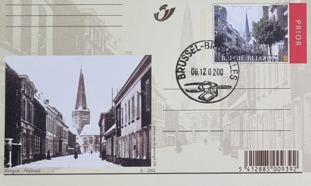 10 cartes postales d'hier et d'aujourd'hui 2002, Collections, Enlèvement ou Envoi, 1980 à nos jours