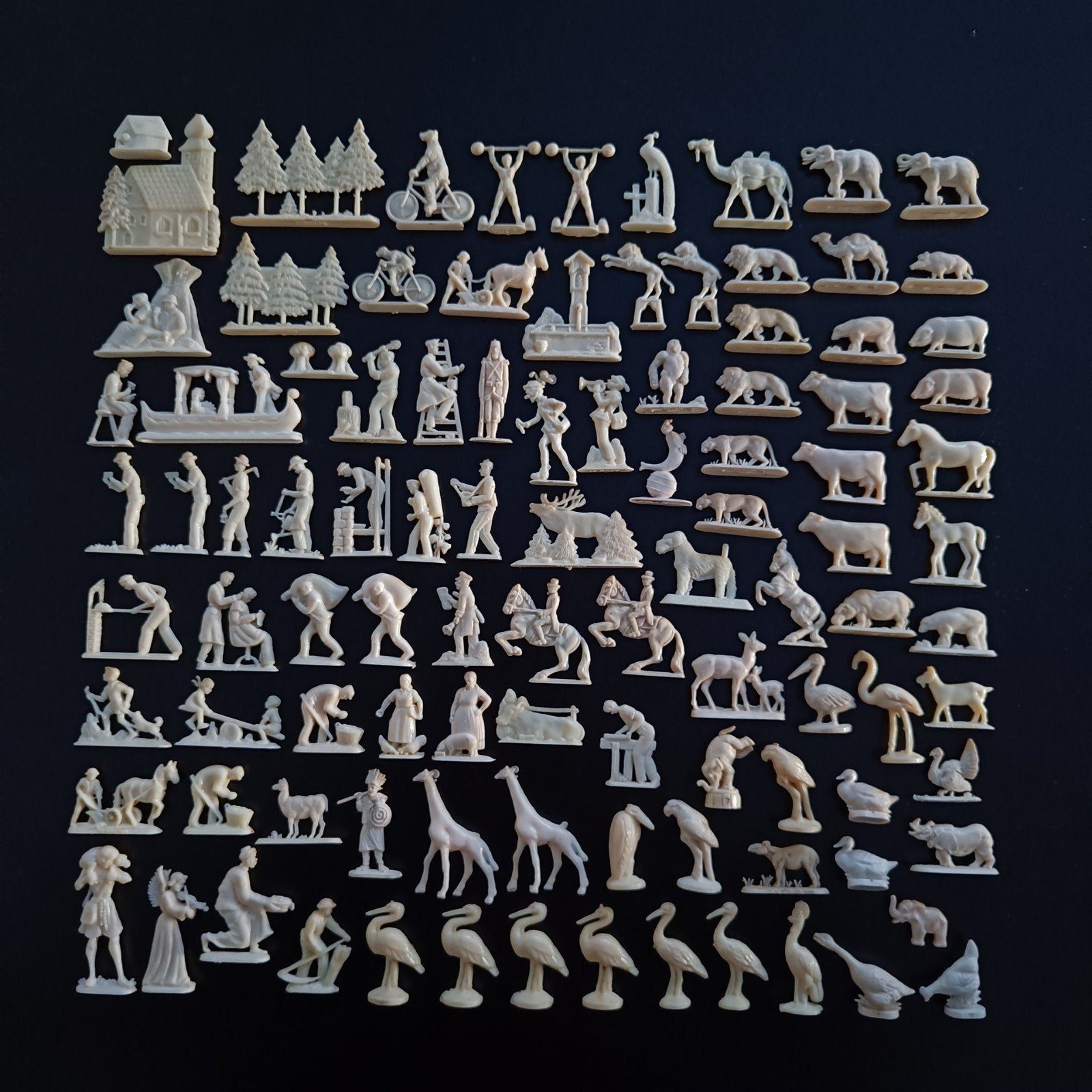 Vintage reclame figuurtjes scènes en dieren., Verzamelen, Ophalen of Verzenden, Gebruikt