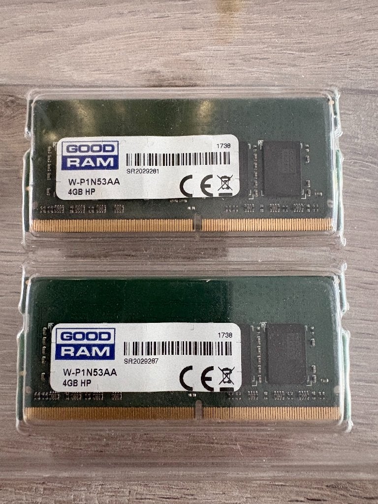2x GoodRAM 4GB (8GB) W-P1N53AA, Computers en Software, Gebruikt, DDR4, 8 GB, Ophalen of Verzenden
