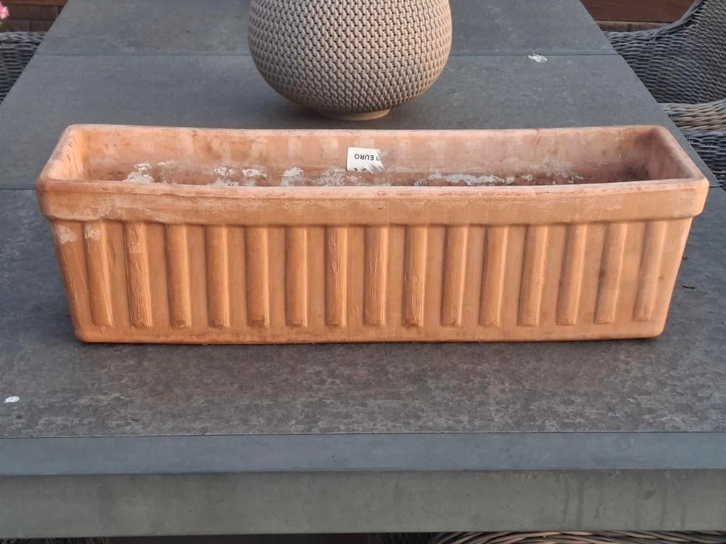 4 terracotta bloembakken, Enlèvement