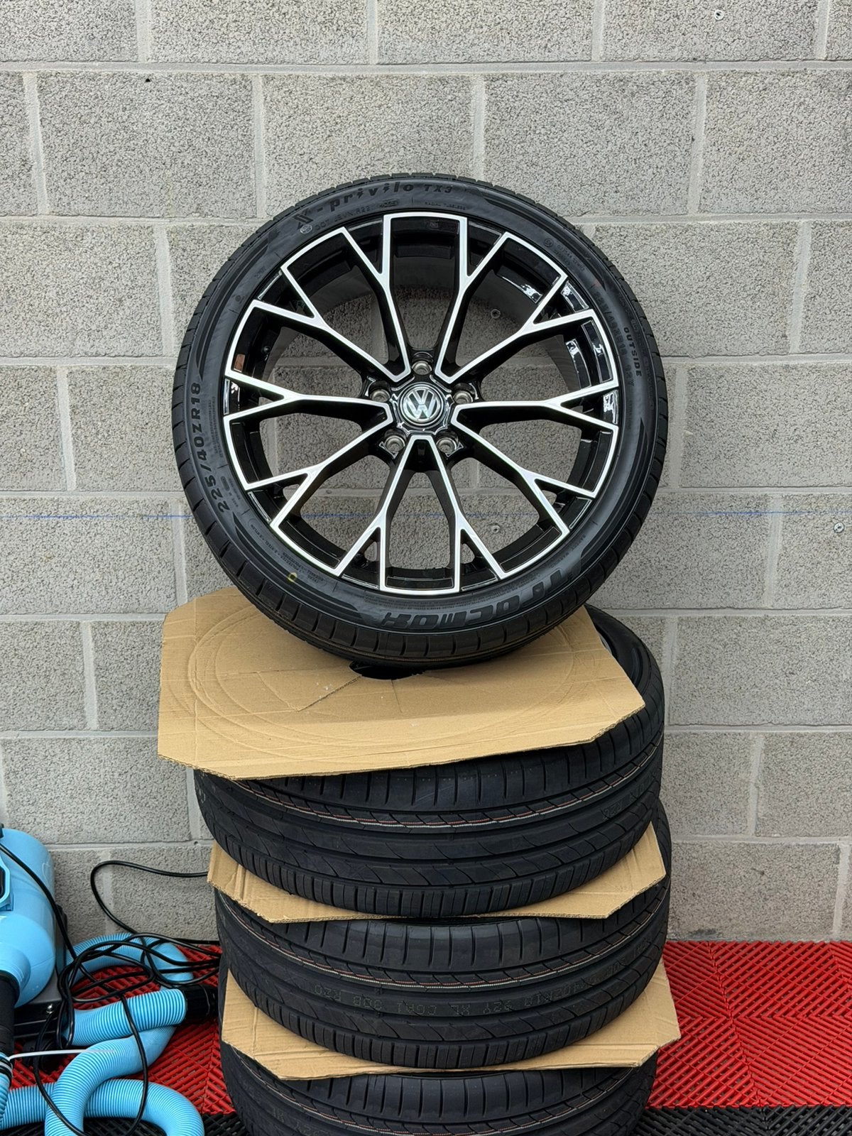 Volkswagen Golf Velgen met banden 5x112 18 inch, Auto-onderdelen, Banden en Velgen, Ophalen, 18 inch, Band(en)