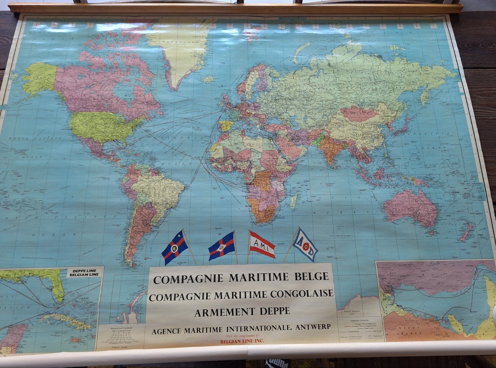 ancienne plaque d'école carte du monde du Congo, Enlèvement ou Envoi