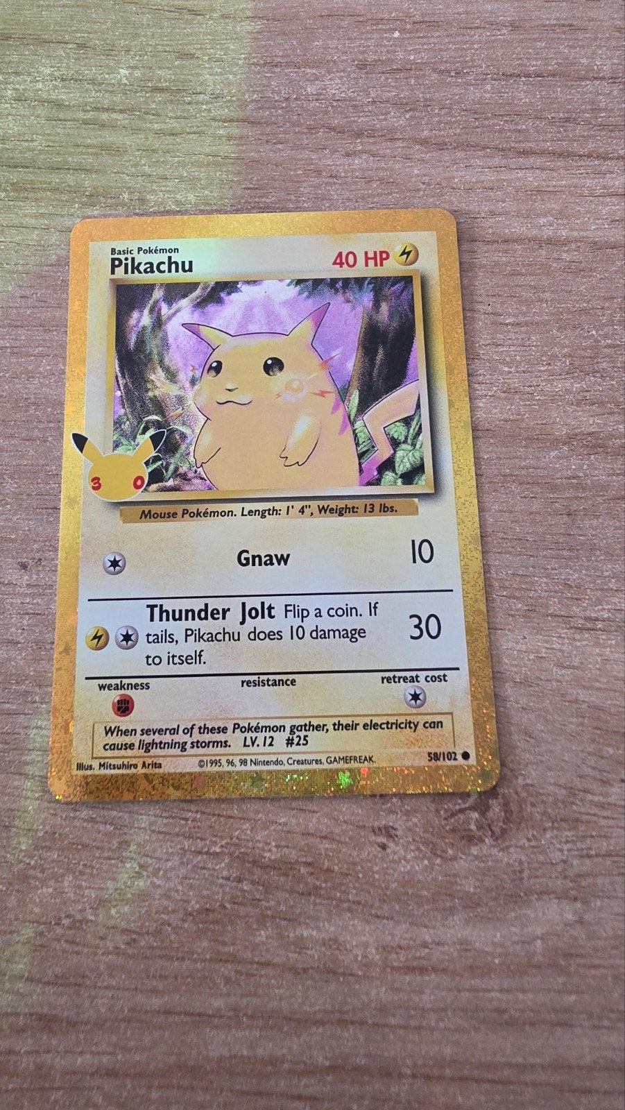 Pikachu 58/102 (30th Celebration Classic Collection), Ophalen