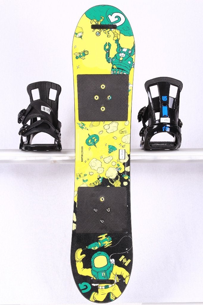100 cm kinder snowboard BURTON LTR, black/yellow, woodcore, Sport en Fitness, Verzenden, Gebruikt, Board