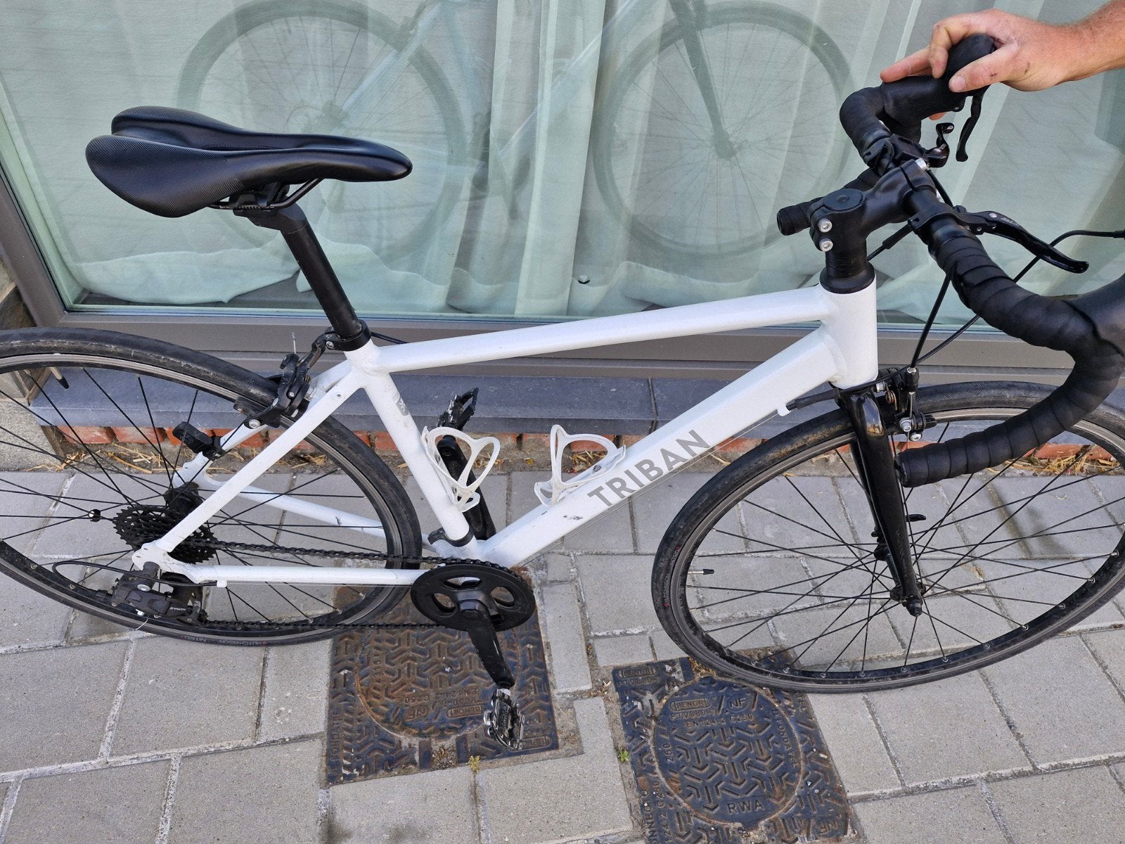 Koersfiets Triban., Fietsen en Brommers, Ophalen, Gebruikt