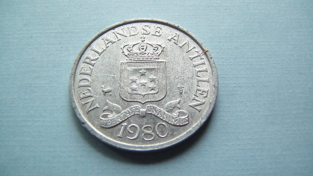 antilles 2 1/2 cents 1980, Ophalen