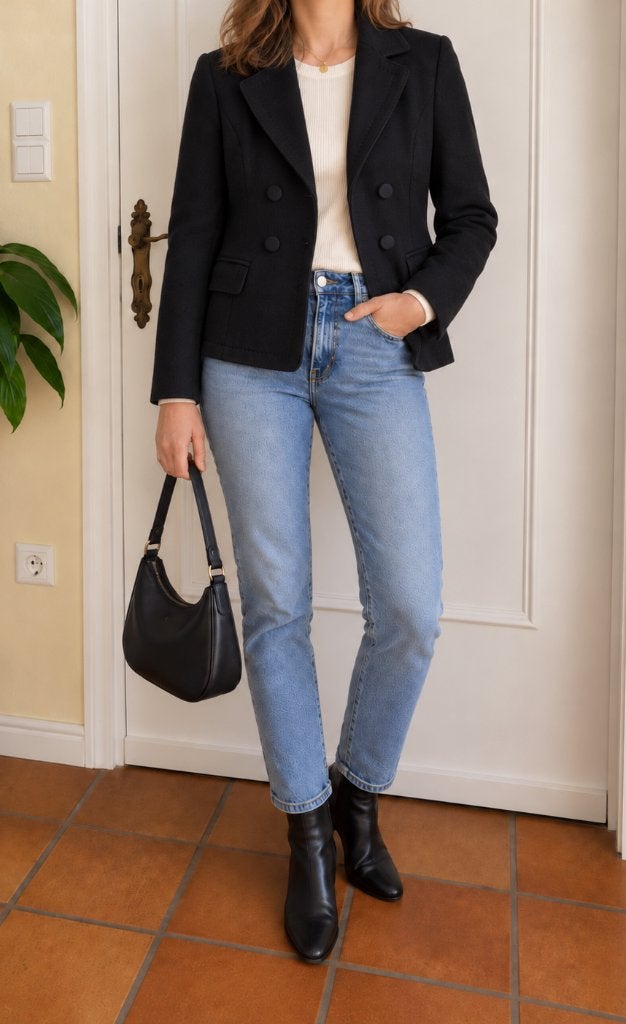 Marc Cain blazer N2 – 90% scheerwol & 10% kasjmier, Kleding | Dames, Zwart, Ophalen of Verzenden, Zo goed als nieuw, Jasje