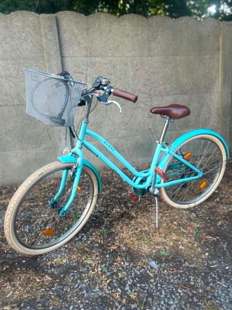 Stadsfiets Elops 24 Inch (8-12 jaar), Ophalen, Velgrem, Elops ( Decathlon ), Versnellingen