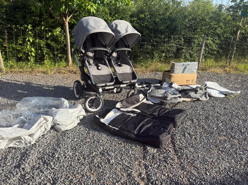 Bugaboo donkey 3 twin buggy, Kinderen en Baby's, Ophalen, Zo goed als nieuw, Bugaboo