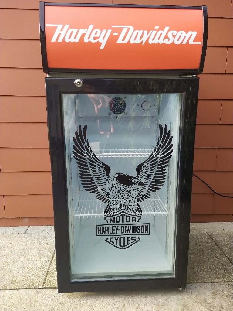 Mini-réfrigérateur Harley-Davidson, Electroménager, Réfrigérateurs & Frigos, 85 à 120 cm, Enlèvement, 45 à 60 cm, 75 à 100 litres