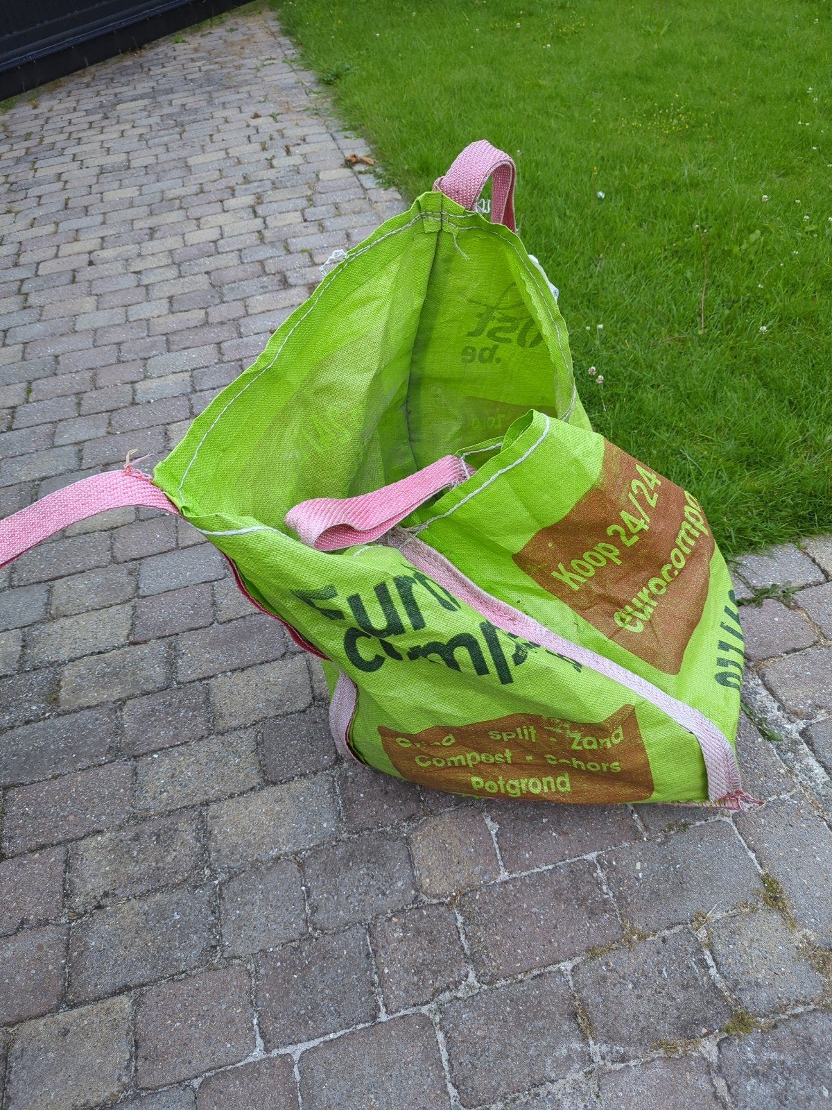 Big bag grote afvalzak / transportzak, Enlèvement