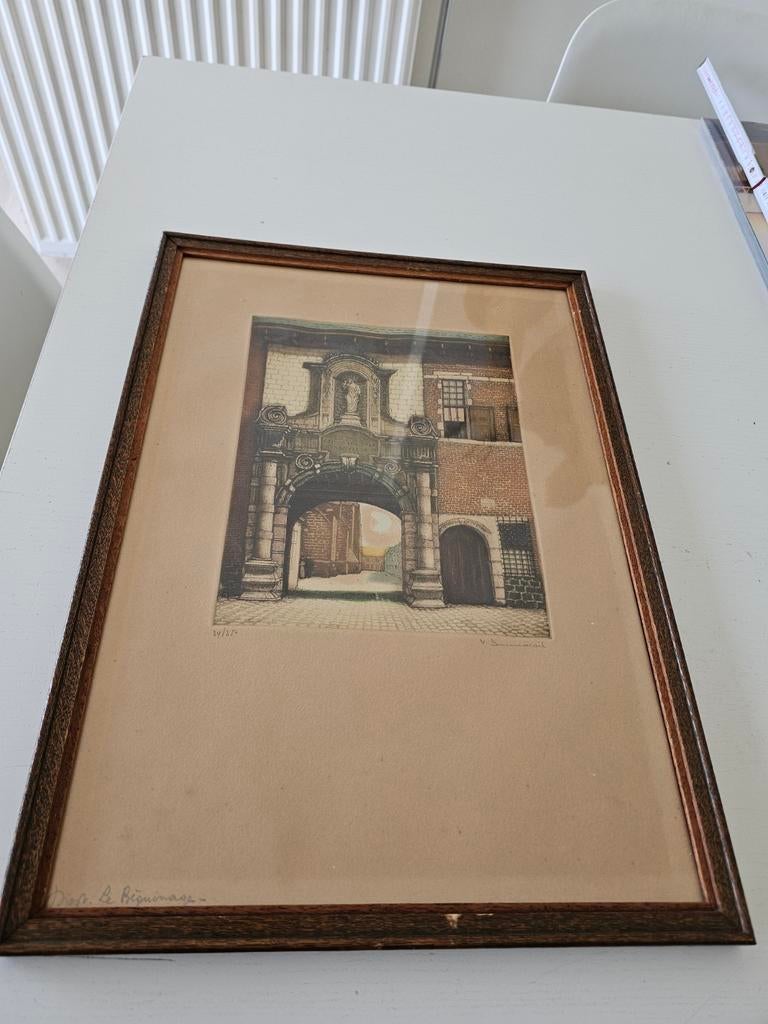 Begijnhofpoort in Diest. , Antiek en Kunst, Ophalen of Verzenden