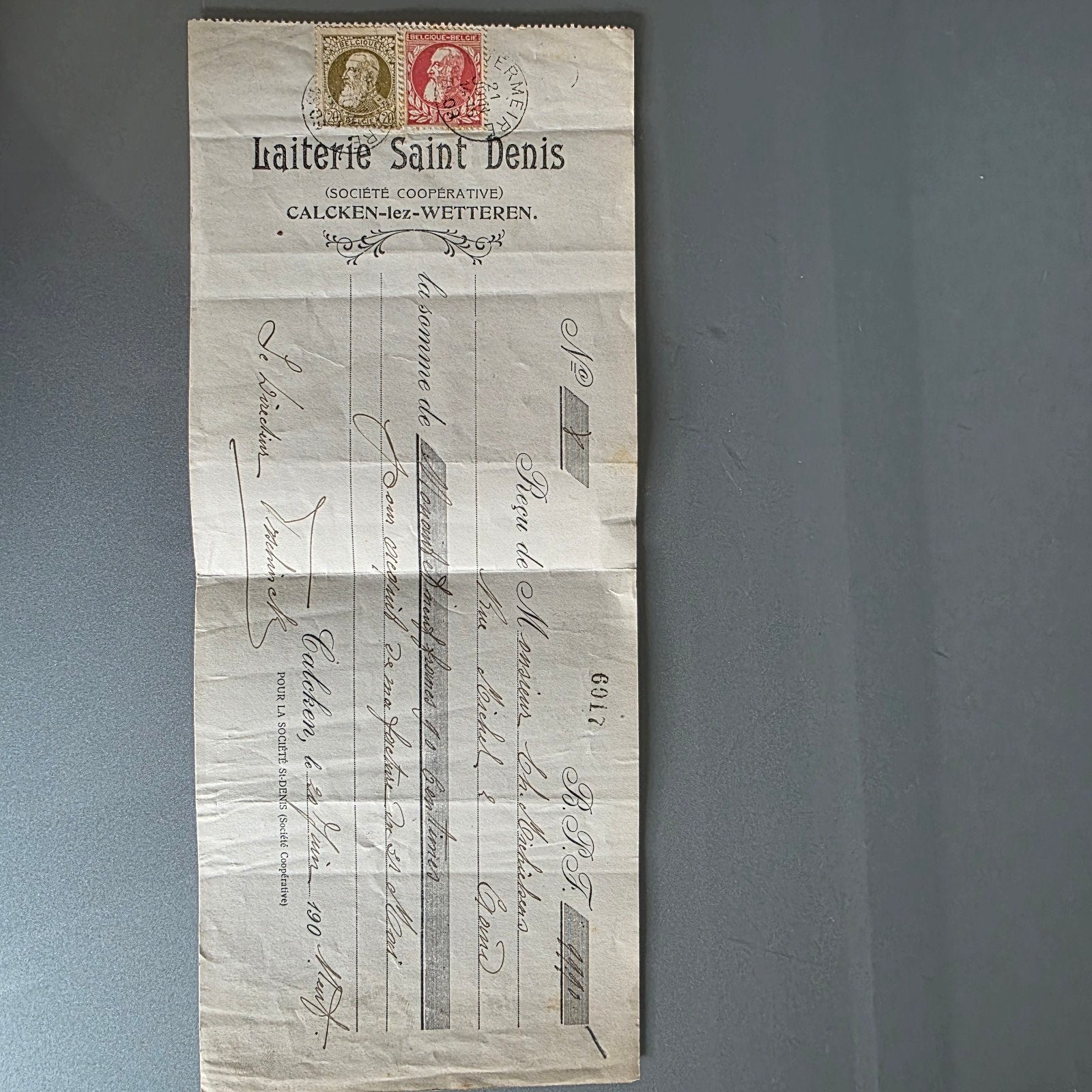 Oude documenten ontvangstbewijs, Ophalen of Verzenden