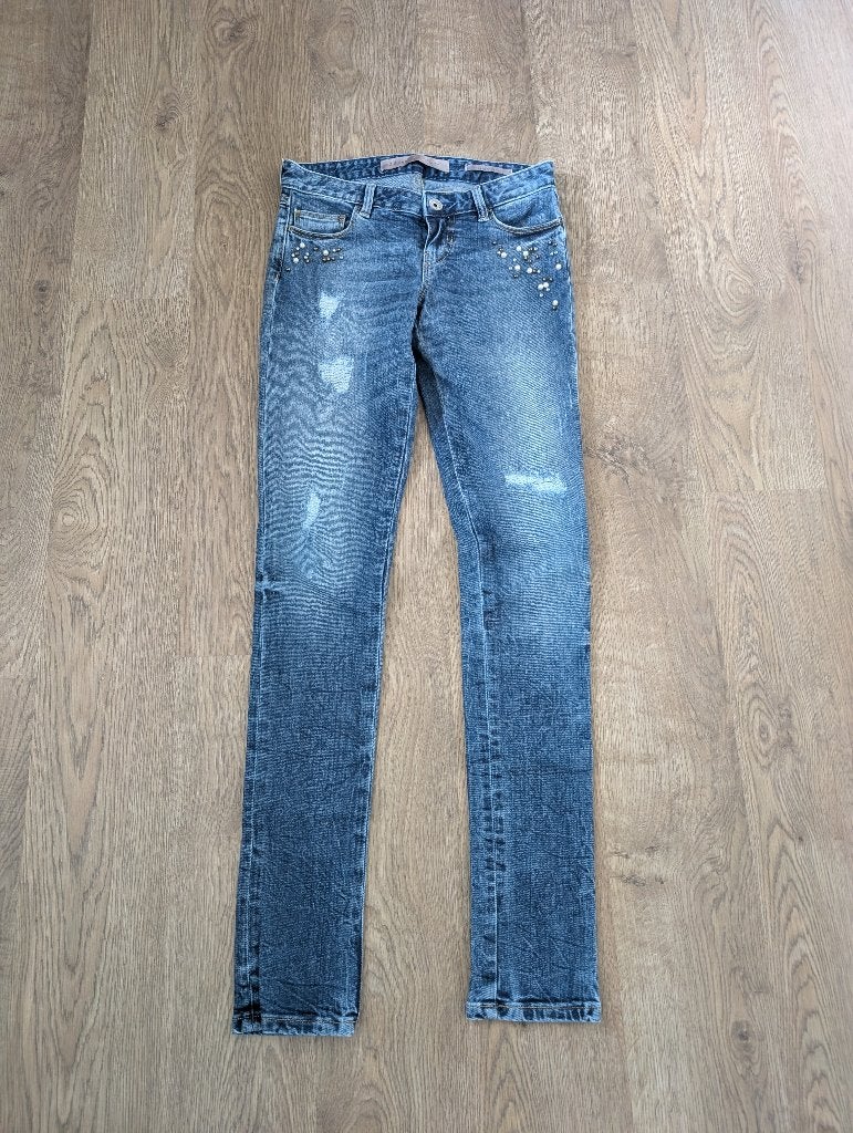 guess damesjeans met parels maat 25, Kleding | Dames, Spijkerbroeken en Jeans, Ophalen, Guess, Blauw, Overige jeansmaten