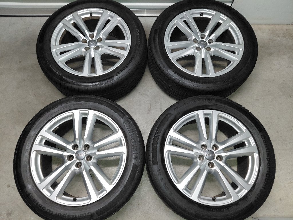20 inch S Line velgen met zomerbanden Audi Q7, Auto-onderdelen, Ophalen, Gebruikt, 285 mm, Banden en Velgen