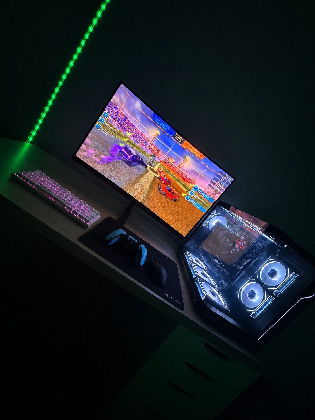Gaming setup, Computers en Software, Desktop Pc's, Ophalen, Zo goed als nieuw, Gaming, SSD