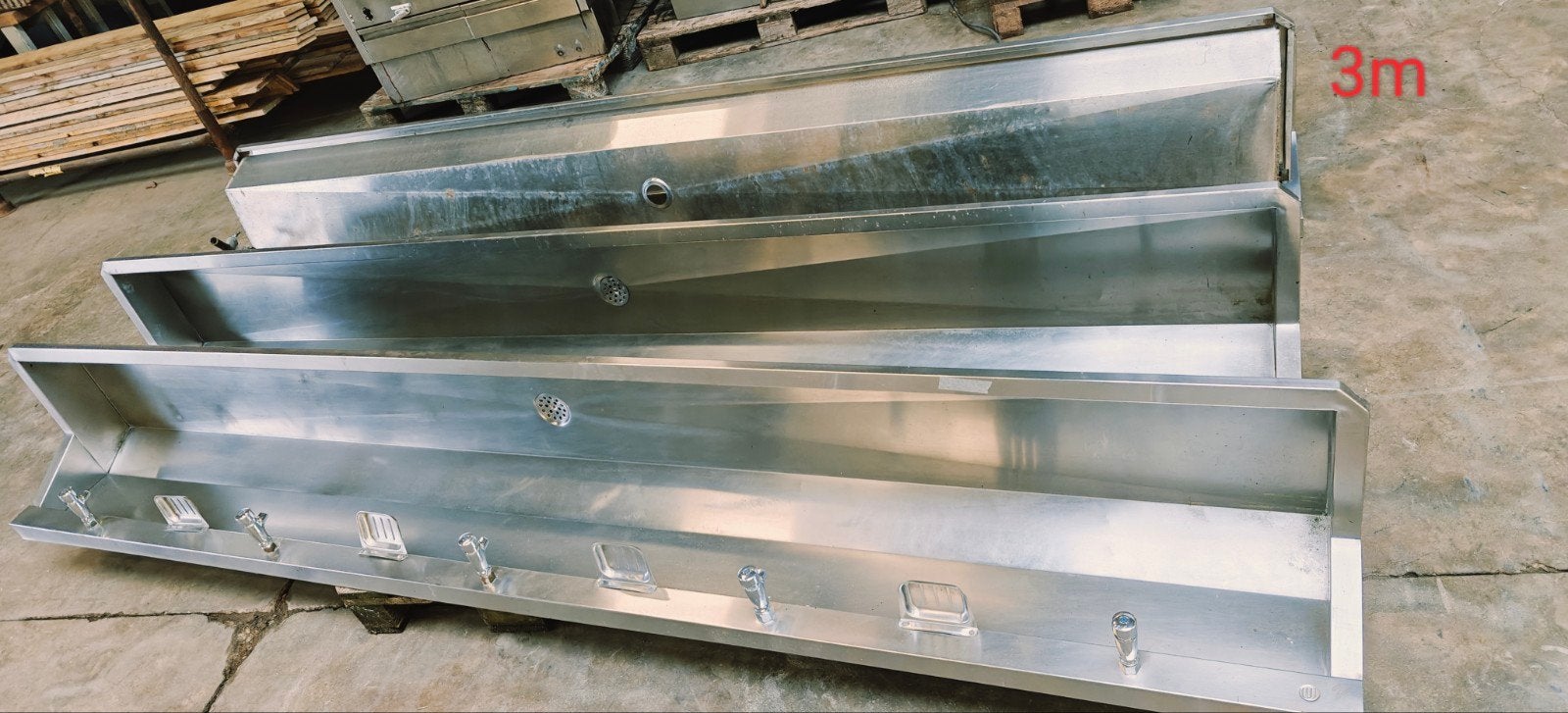 Inox spoelbak, Ophalen