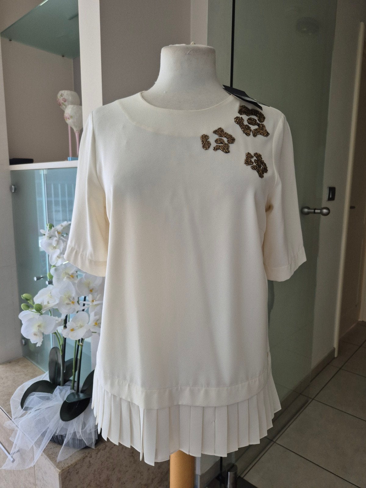 TERRE BLEUE bloes NIEUW, Kleding | Dames, Blouses en Tunieken, Ophalen of Verzenden, Maat 36 (S)