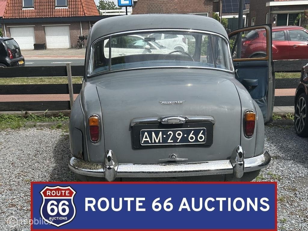 Rover P4 110 | 1964 | Route 66 Auctions, Auto's, Rover, Zwart, Bedrijf, Handgeschakeld