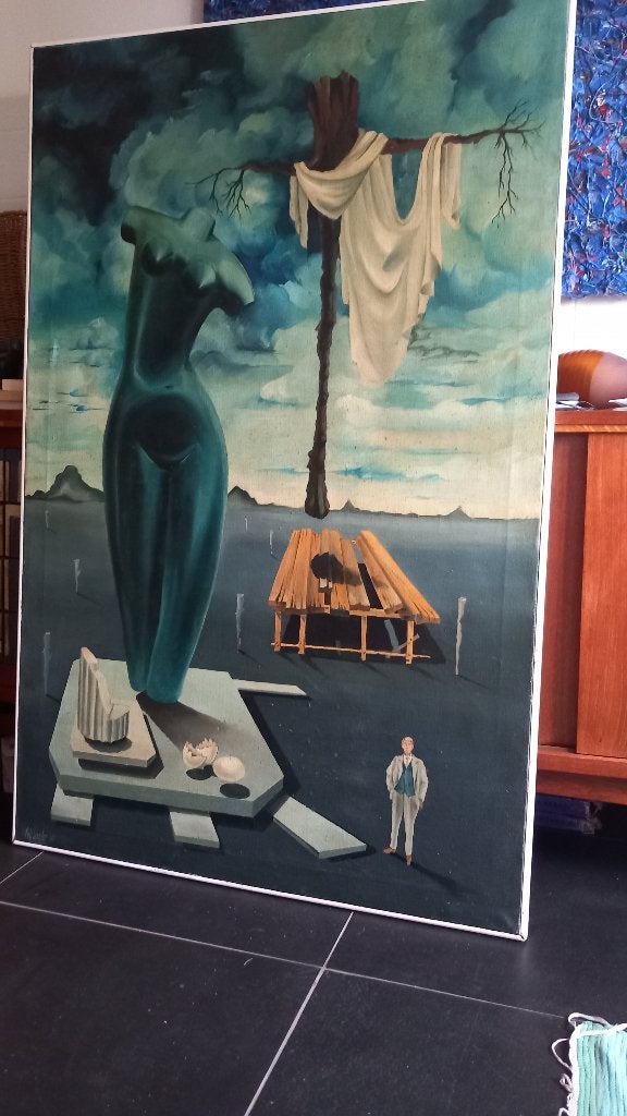 schilderij Pol Lefevre, Antiek en Kunst, Ophalen